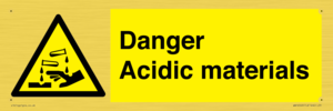 WN16549: Danger Acidic materials