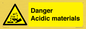 WN16549: Danger Acidic materials