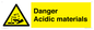 WN16549: Danger Acidic materials