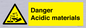 WN16549: Danger Acidic materials