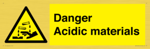 WN16549: Danger Acidic materials