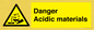 WN16549: Danger Acidic materials