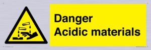 WN16549: Danger Acidic materials
