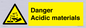 WN16549: Danger Acidic materials