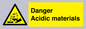 WN16549: Danger Acidic materials