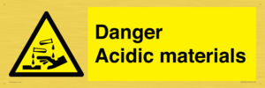 WN16549: Danger Acidic materials