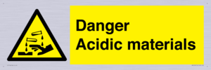 WN16549: Danger Acidic materials