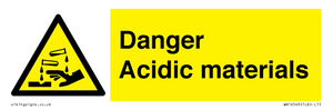 WN16549: Danger Acidic materials
