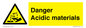 WN16549: Danger Acidic materials