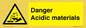 WN16549: Danger Acidic materials