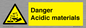 WN16549: Danger Acidic materials
