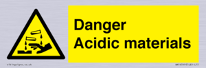 WN16549: Danger Acidic materials