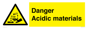 WN16549: Danger Acidic materials