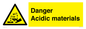 WN16549: Danger Acidic materials