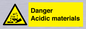 WN16549: Danger Acidic materials