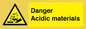 WN16549: Danger Acidic materials