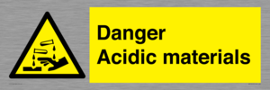 WN16549: Danger Acidic materials