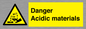 WN16549: Danger Acidic materials