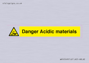 WN16549: Danger Acidic materials