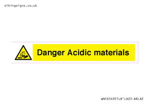WN16549: Danger Acidic materials