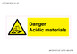 WN16549: Danger Acidic materials