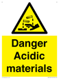 WN16549: Danger Acidic materials