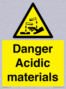 WN16549: Danger Acidic materials