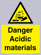 WN16549: Danger Acidic materials