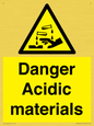 WN16549: Danger Acidic materials