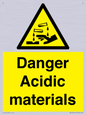 WN16549: Danger Acidic materials