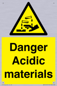 WN16549: Danger Acidic materials