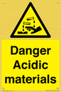WN16549: Danger Acidic materials