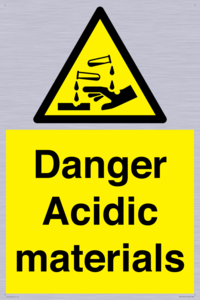 WN16549: Danger Acidic materials