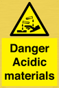 WN16549: Danger Acidic materials
