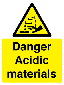 WN16549: Danger Acidic materials