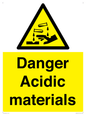 WN16549: Danger Acidic materials