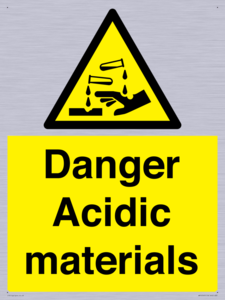 WN16549: Danger Acidic materials