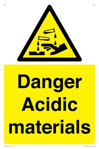 WN16549: Danger Acidic materials