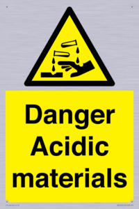 WN16549: Danger Acidic materials