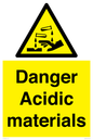 WN16549: Danger Acidic materials
