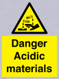 WN16549: Danger Acidic materials