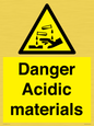 WN16549: Danger Acidic materials