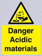 WN16549: Danger Acidic materials