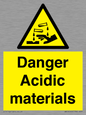 WN16549: Danger Acidic materials