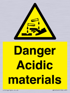 WN16549: Danger Acidic materials