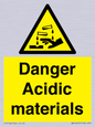 WN16549: Danger Acidic materials