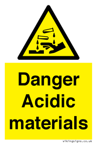 WN16549: Danger Acidic materials