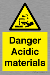 WN16549: Danger Acidic materials