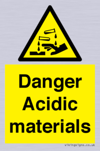 WN16549: Danger Acidic materials