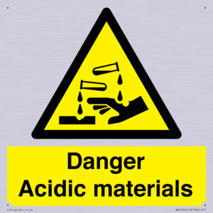 WN16549: Danger Acidic materials